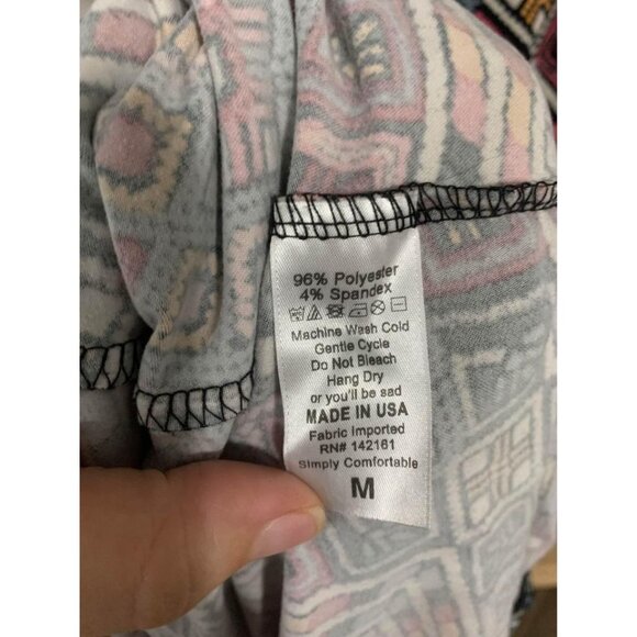 LuLaRoe Dress Aztec Tribal Geometric Y2K Casual Summer Retro Women's Size Medium - Picture 6 of 6